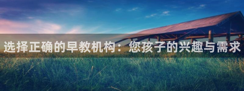威九国际下载：选择正确的早教机构：您孩子的兴趣与需求