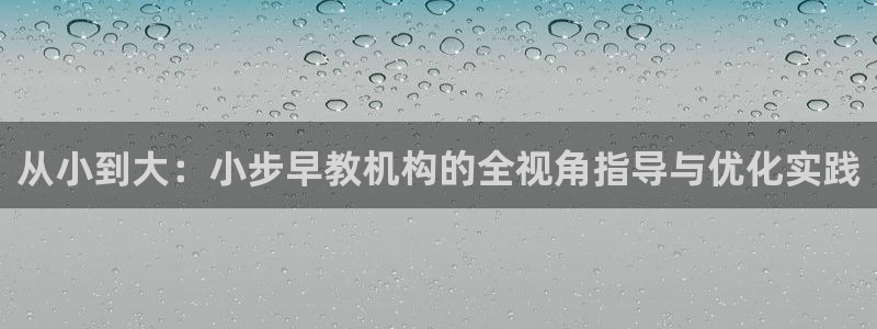 威九国际摩托电影HD：从小到大：小步早教机构的全视角指导与优化实践