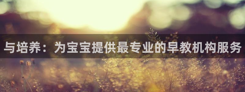 威九国际空降:与培养:为宝宝提供最专业的早教机构服务