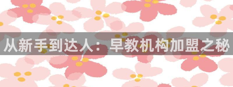 威九国际66m入口:从新手到达人:早教机构加盟之秘